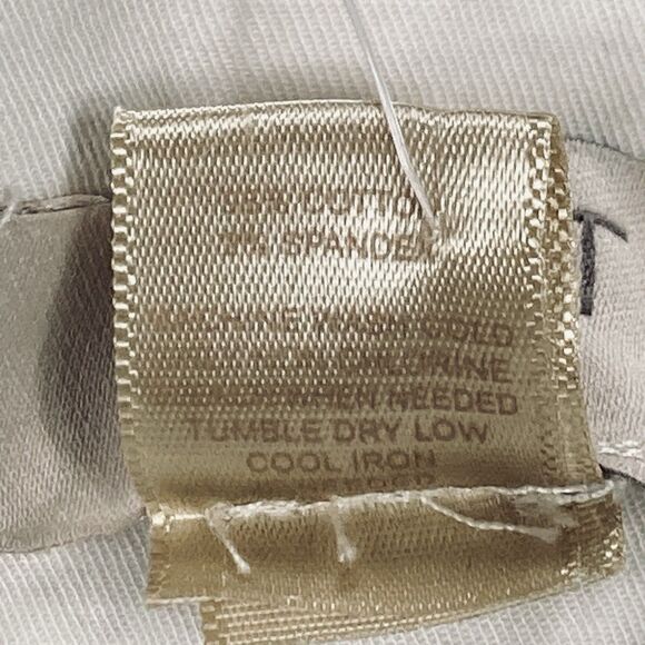 Ann Taylor LOFT Crop Pants Womens 6 White Straight Leg Stretchy Breathable NEW - Picture 16 of 16